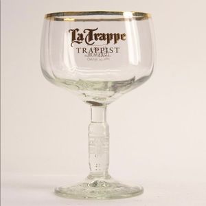 Set Of 4 * La Trappe Gold Rim Glasses .25l